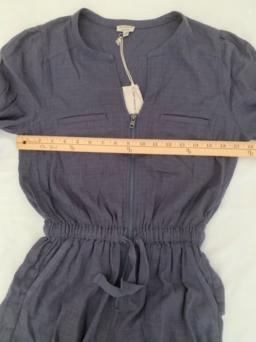 Mary Lawless Lee Zip-Front Romper Size Small NWT - Picture 9 of 13